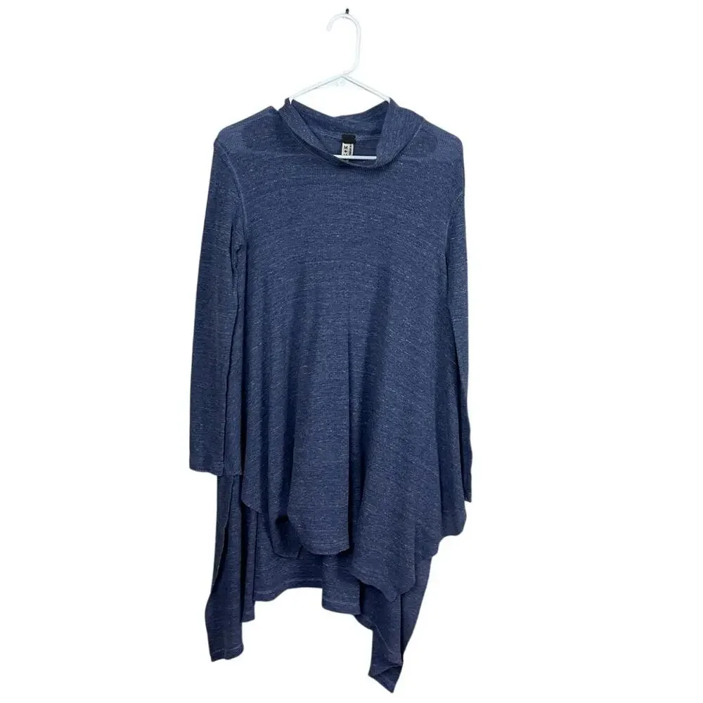 Free People We the Free Blue Wonder Tunic Top size M